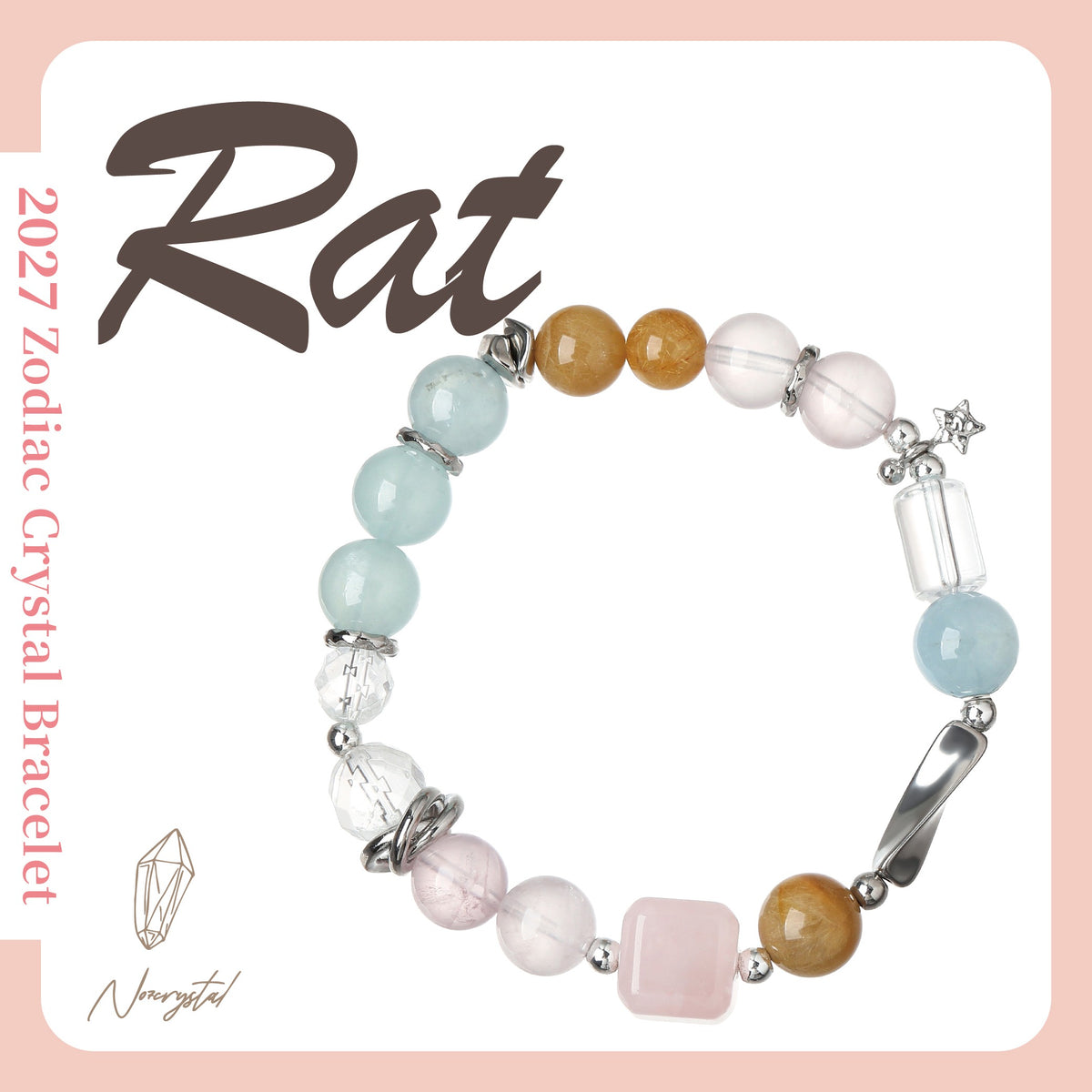 2027 RAT ZODIAC CRYSTAL BRACELET