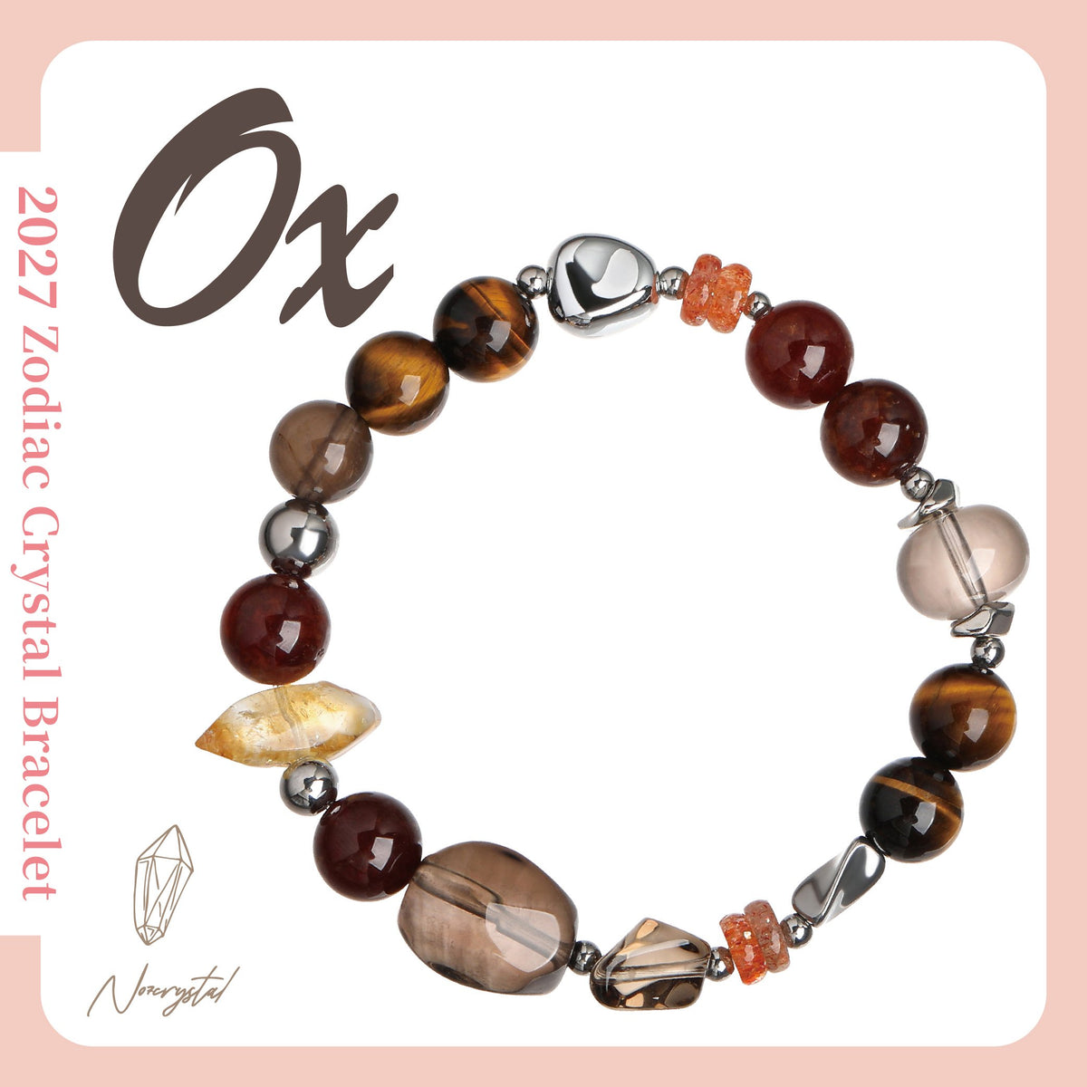 2027 OX ZODIAC CRYSTAL BRACELET