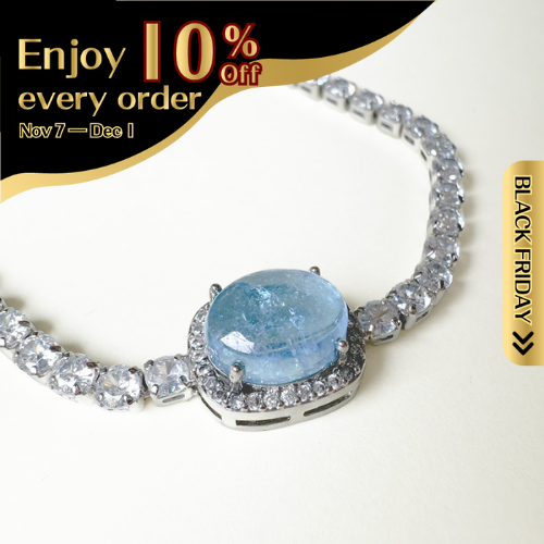 Aquamarine Adjustable Bracelet