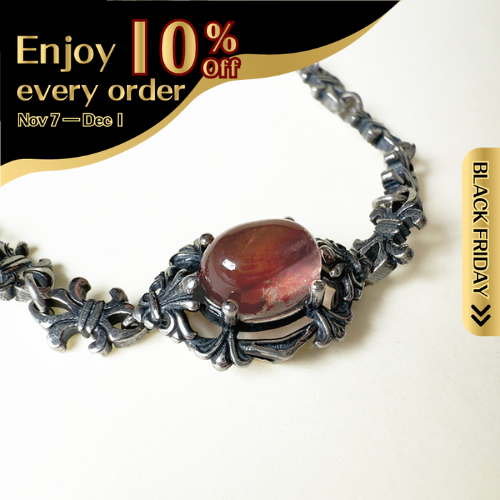 Fire Quartz Chain Bracelet
