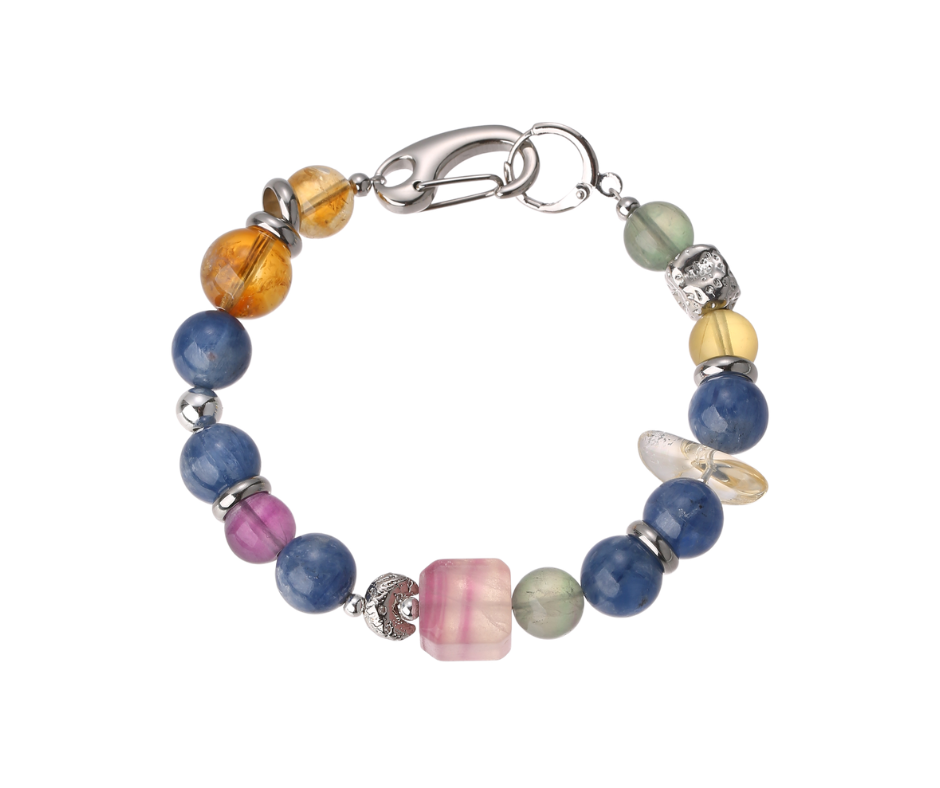Big Brain Energy | Blue Kyanite · Rainbow Fluorite · Citrine