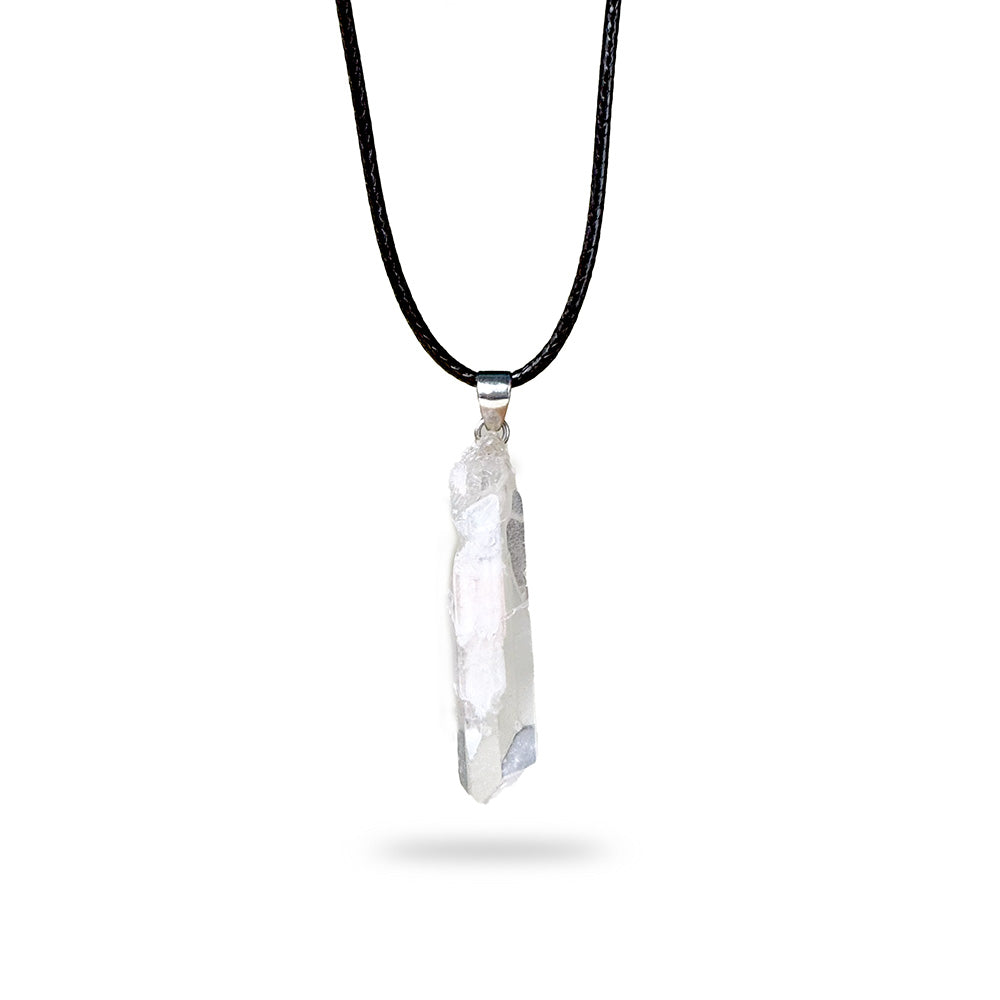 Clear Quartz Point Necklace