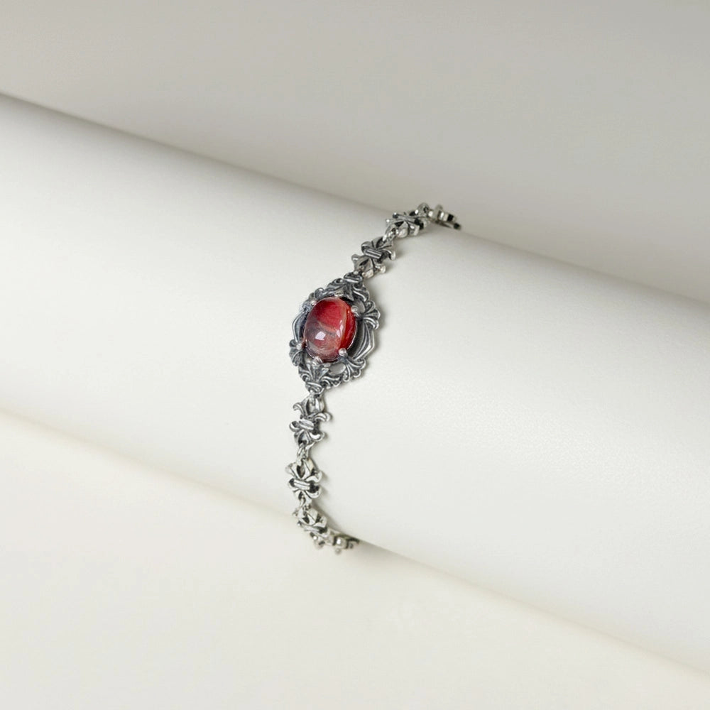 Fire Quartz Chain Bracelet