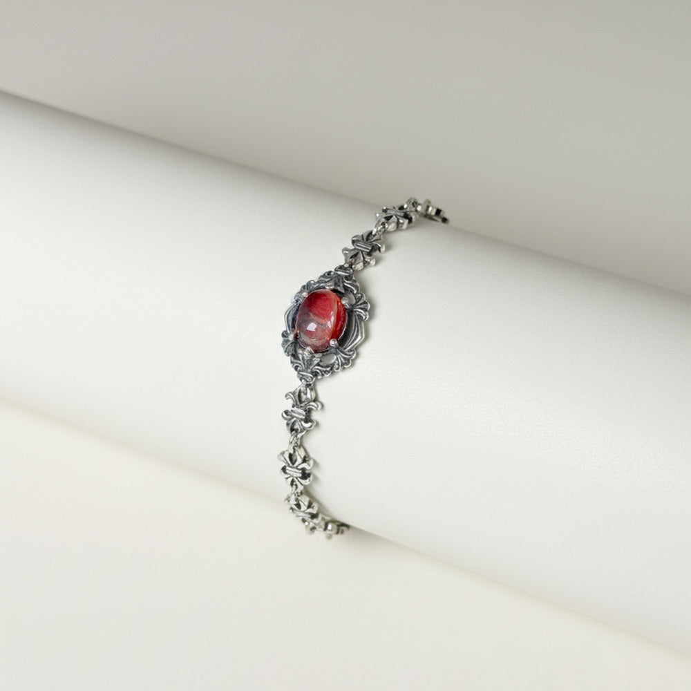 Fire Quartz Chain Bracelet