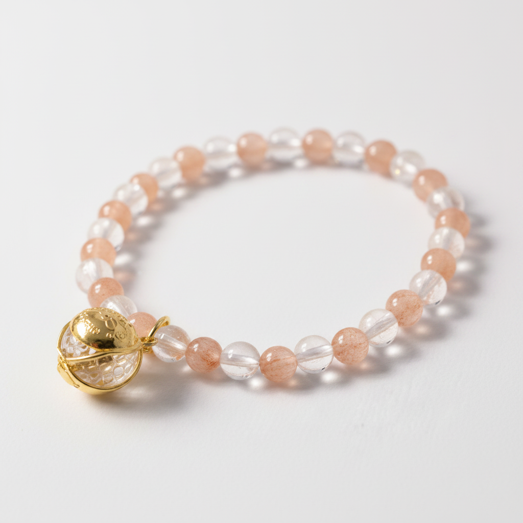 Aura Amplified  | Citrine· Sunstone · Sacred Mantra Bead