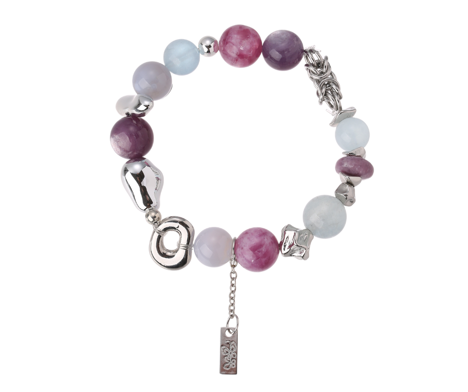 The Stillness | Aquamarine · Blue Agate · Lepidolite