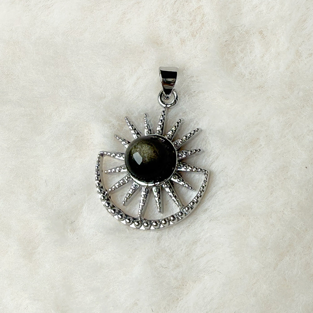 Golden Obsidian Pendant