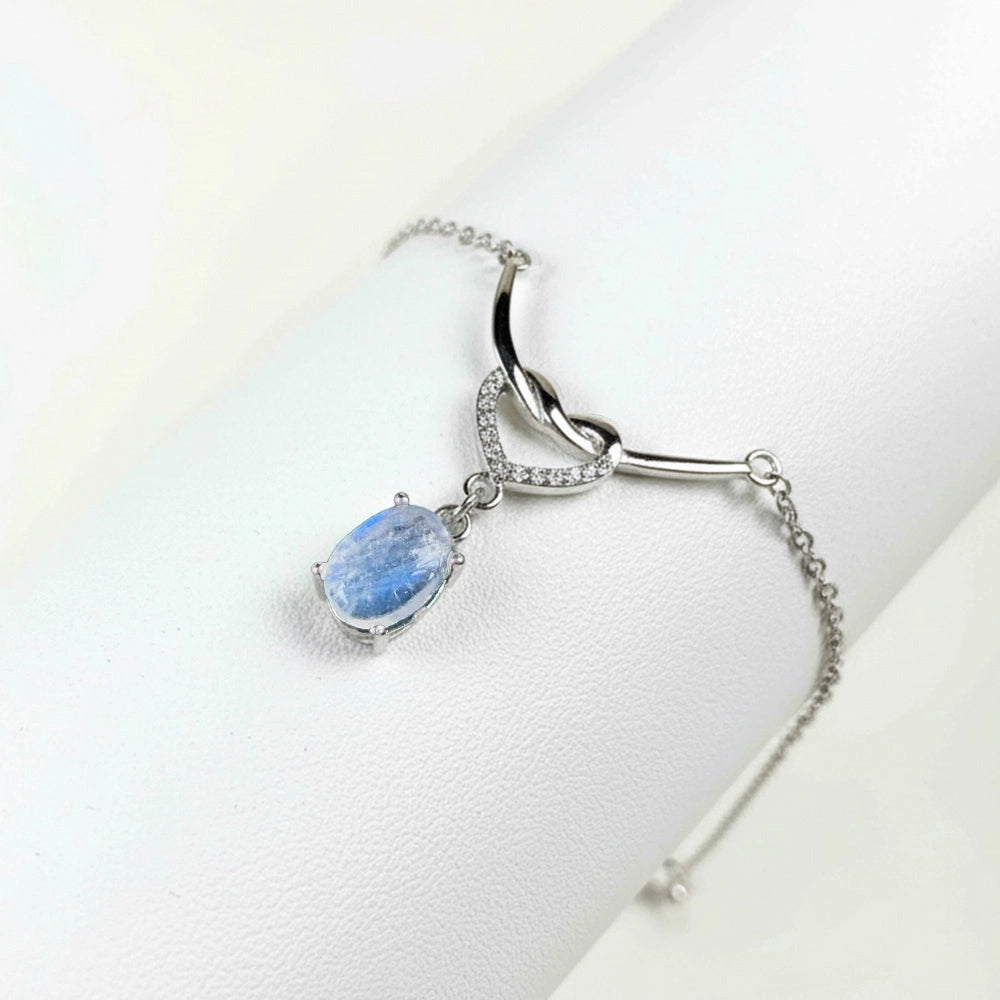 Blue Moonstone Necklace