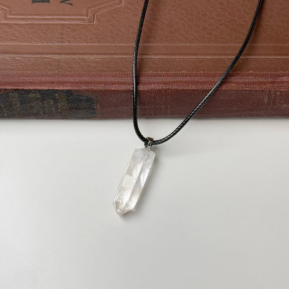 Clear Quartz Point Necklace