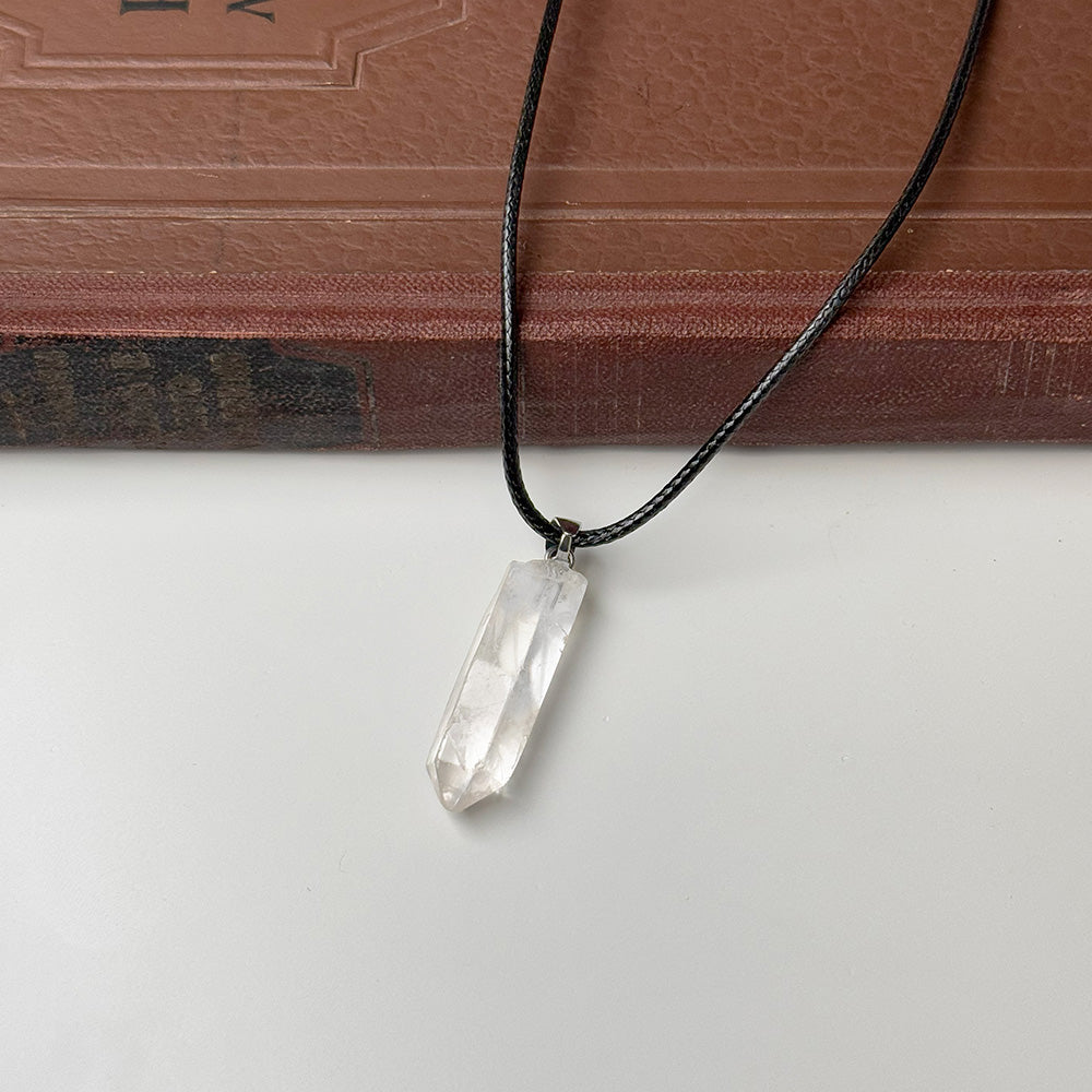 Clear Quartz Point Necklace