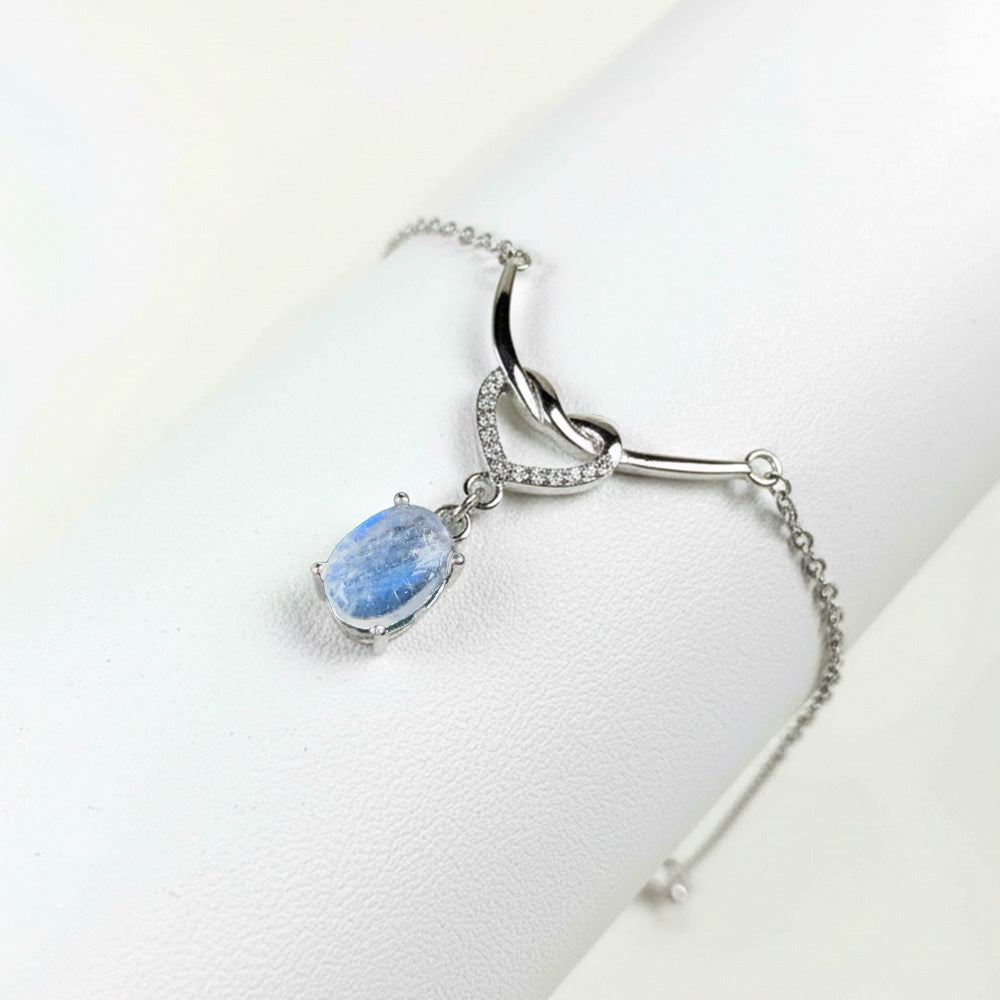 Blue Moonstone Necklace