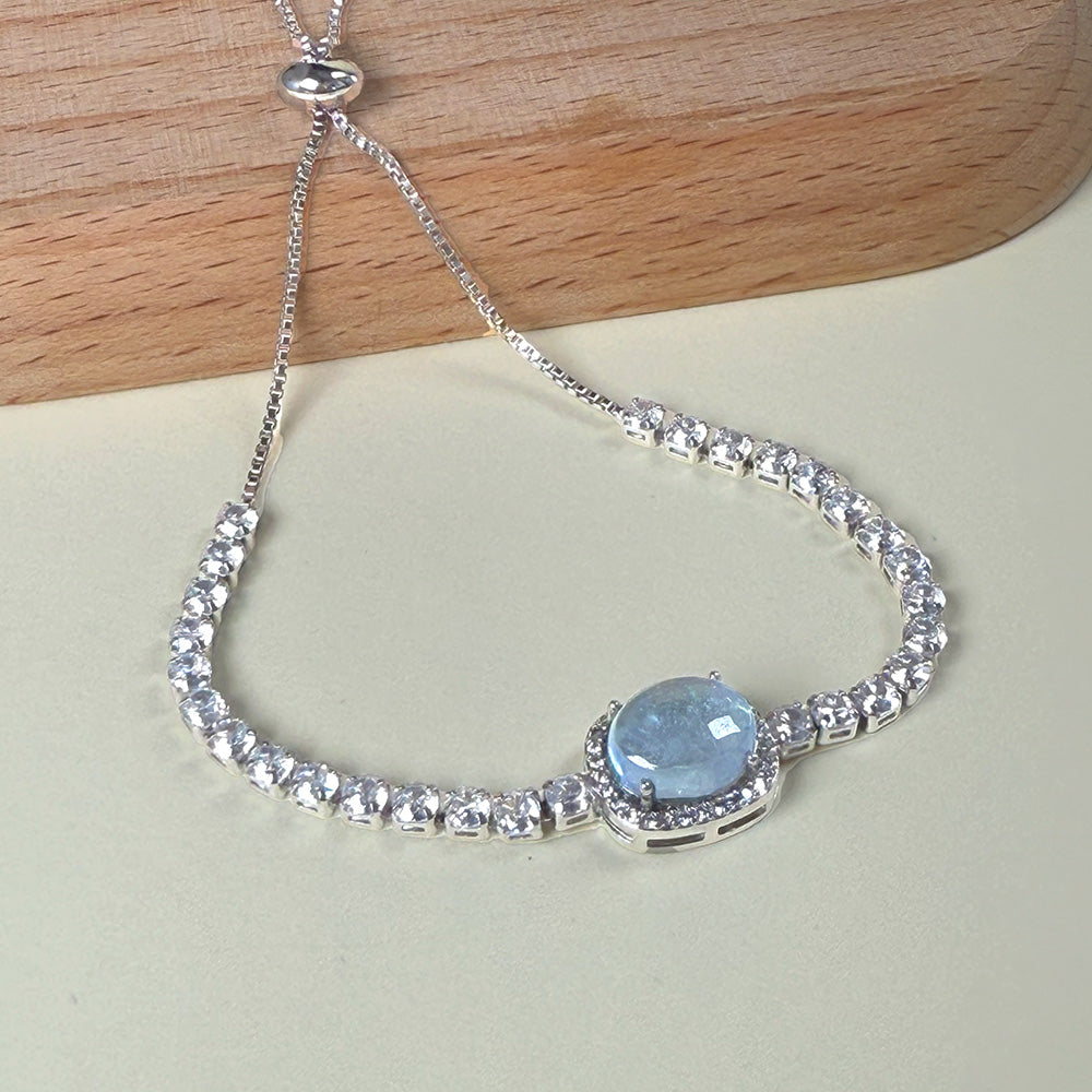 Aquamarine Adjustable Bracelet