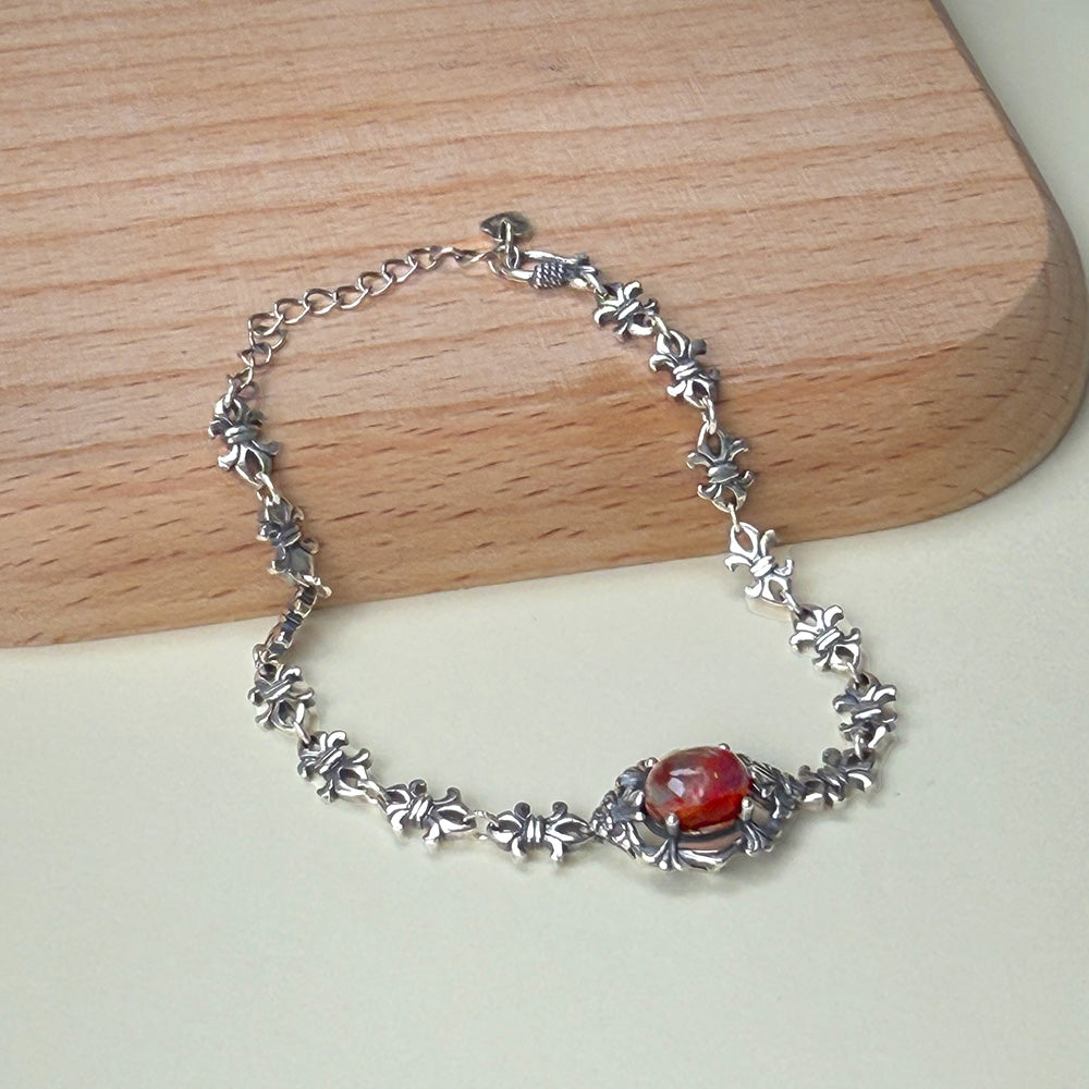 Fire Quartz Chain Bracelet
