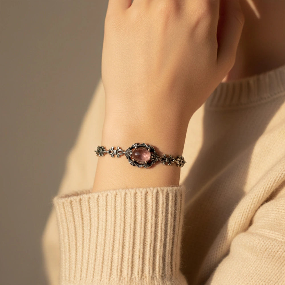 Fire Quartz Chain Bracelet