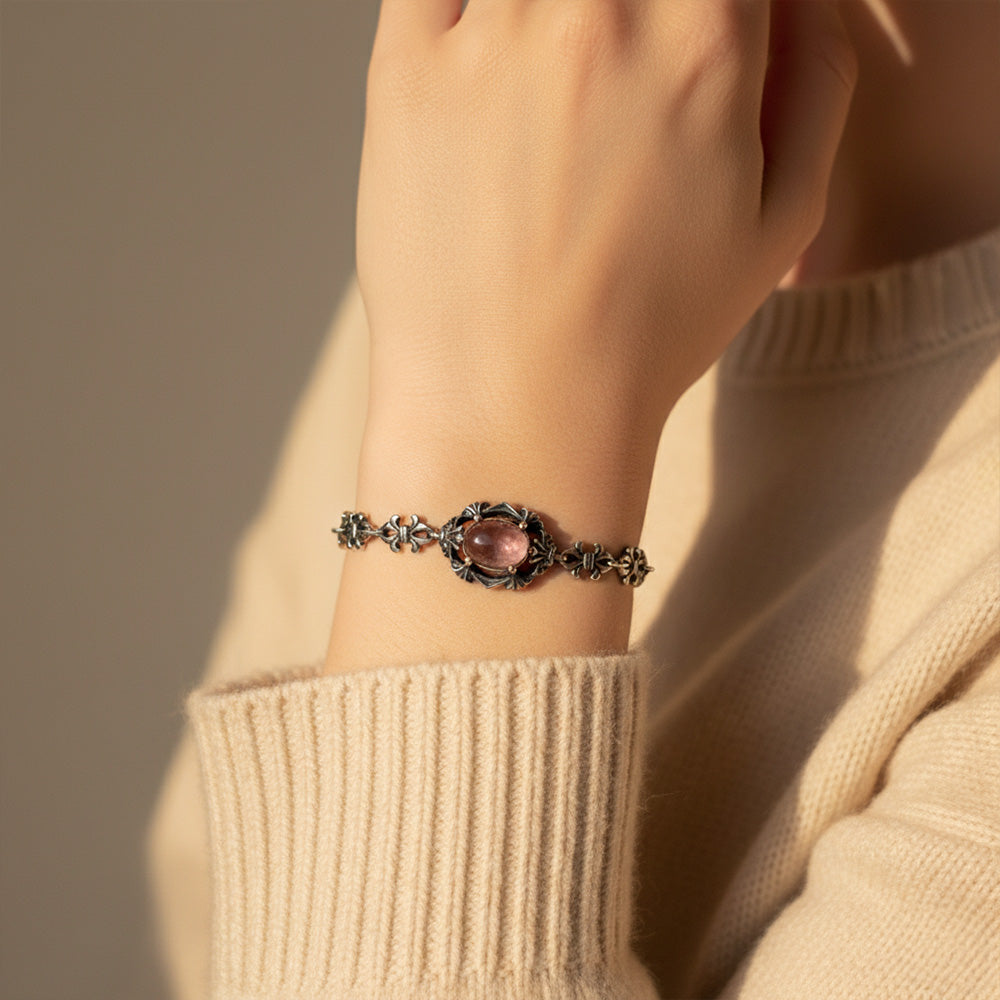 Fire Quartz Chain Bracelet