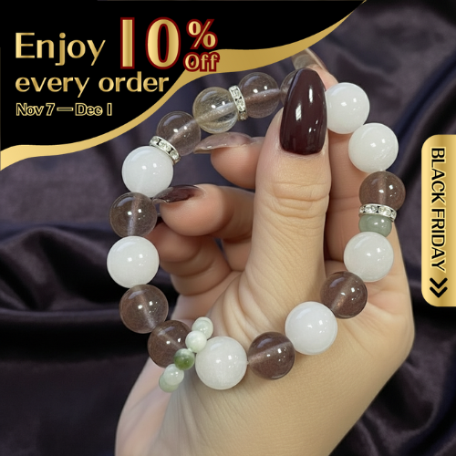 Harmony Bloom - Strawberry Quartz & White Phantom Quartz Design