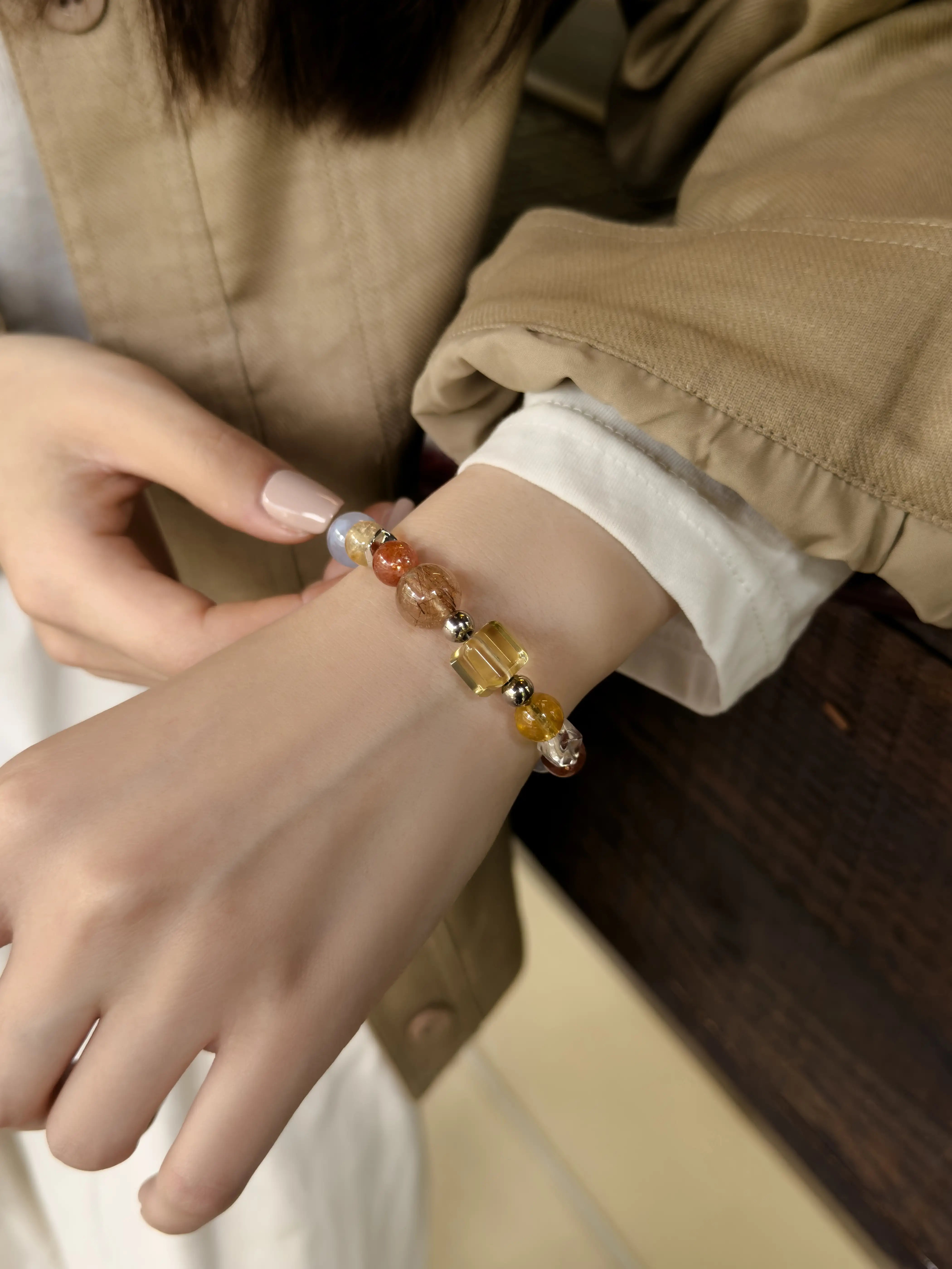 Golden Hour | Copper Rutilated Quartz · Citrine · Sunstone