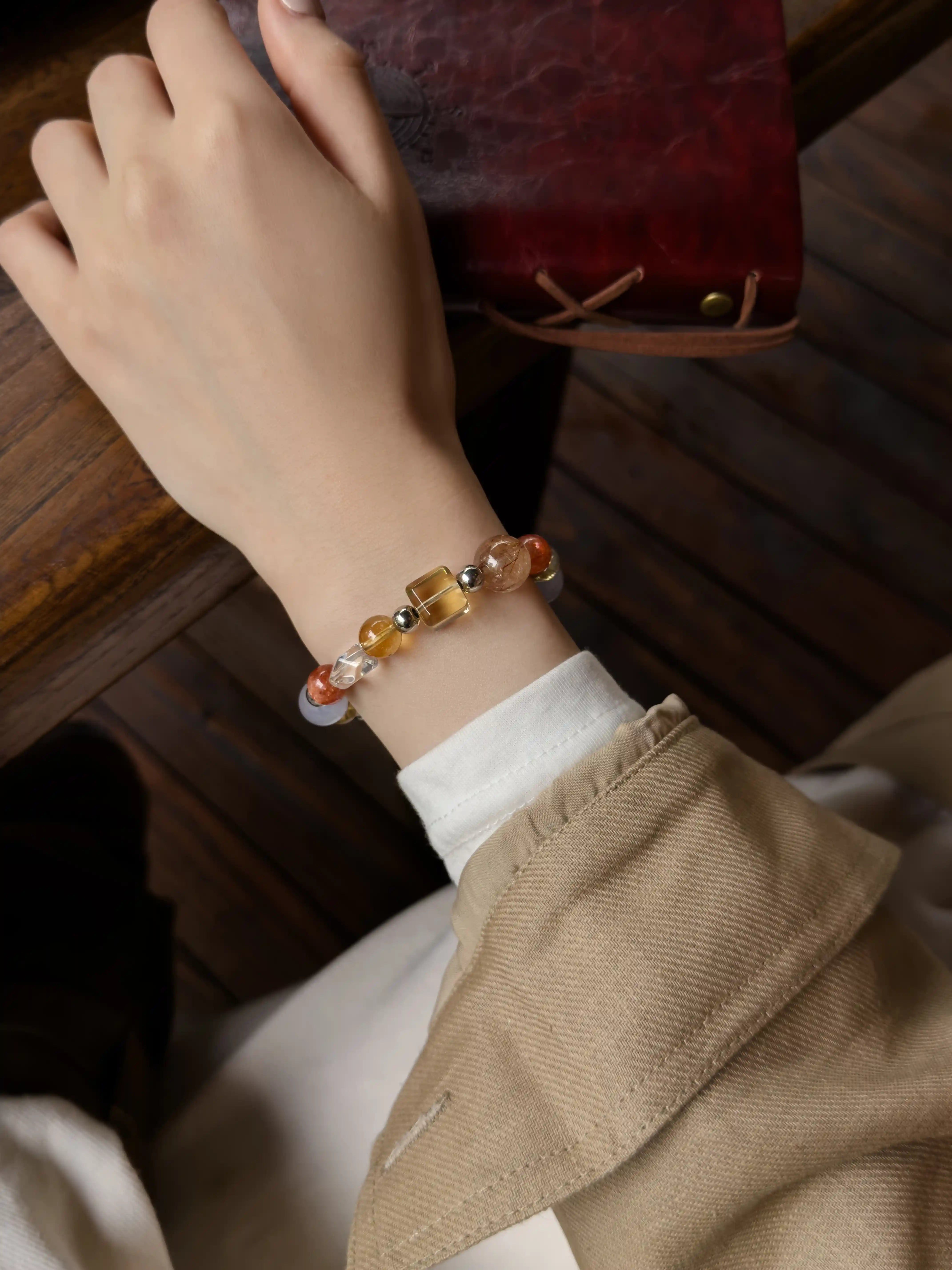 Golden Hour | Copper Rutilated Quartz · Citrine · Sunstone