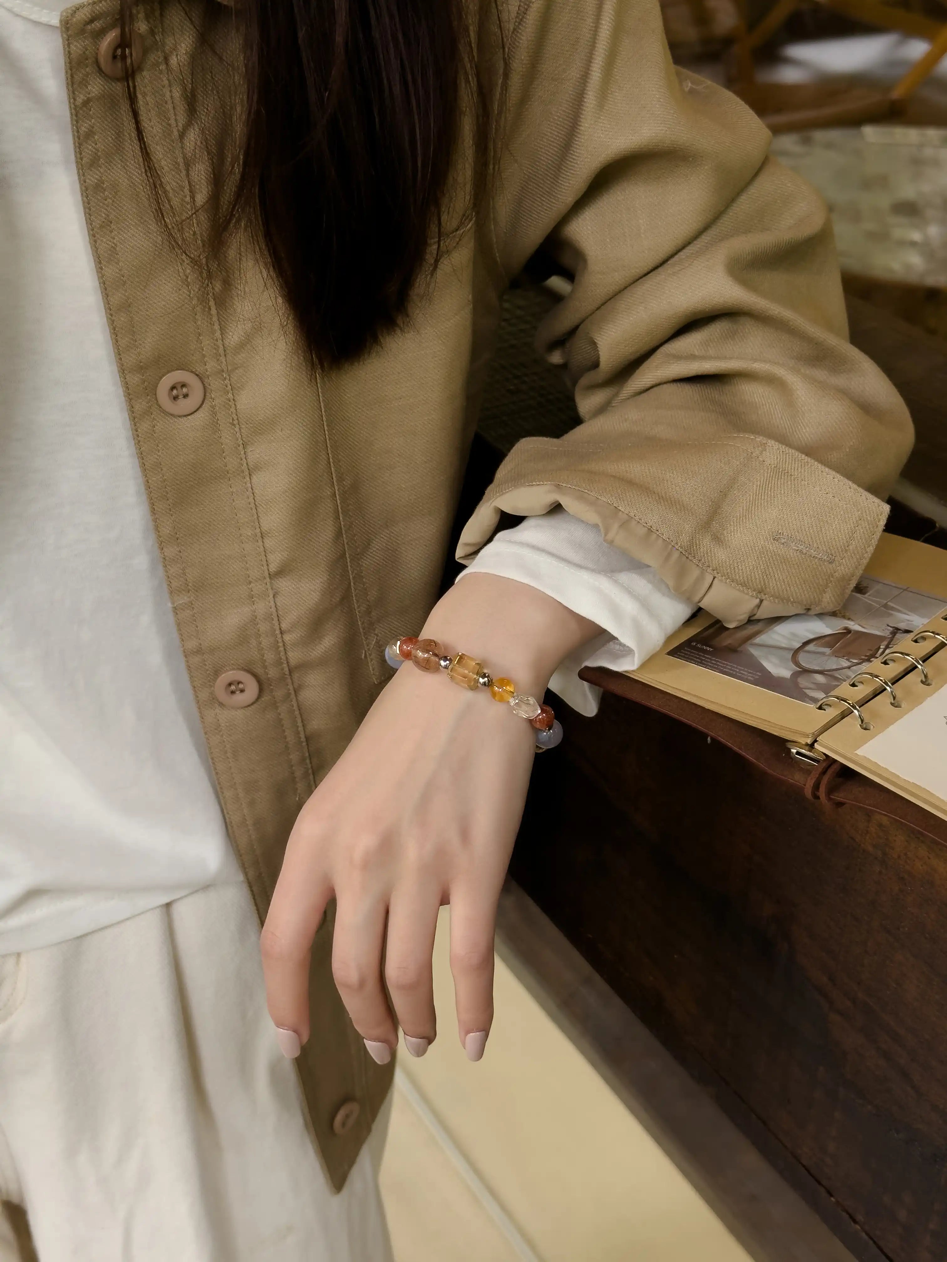 Golden Hour | Copper Rutilated Quartz · Citrine · Sunstone
