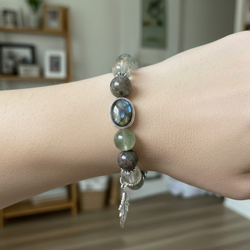 Verdant Whisper – Green Crystal Design