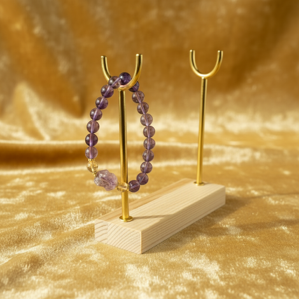 Pixiu Bracelet with Amethyst and Citrine