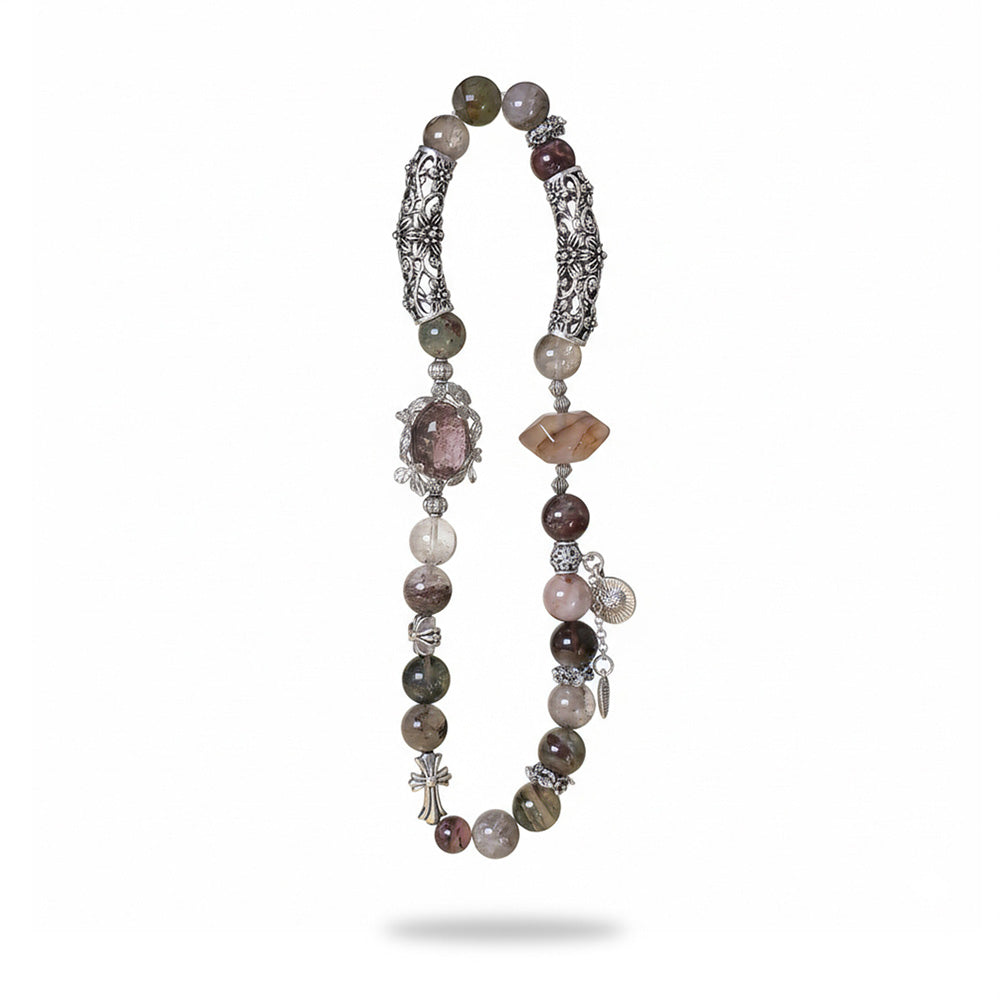 Inner Bloom - Phantom Quartz Double Wrap Bracelet