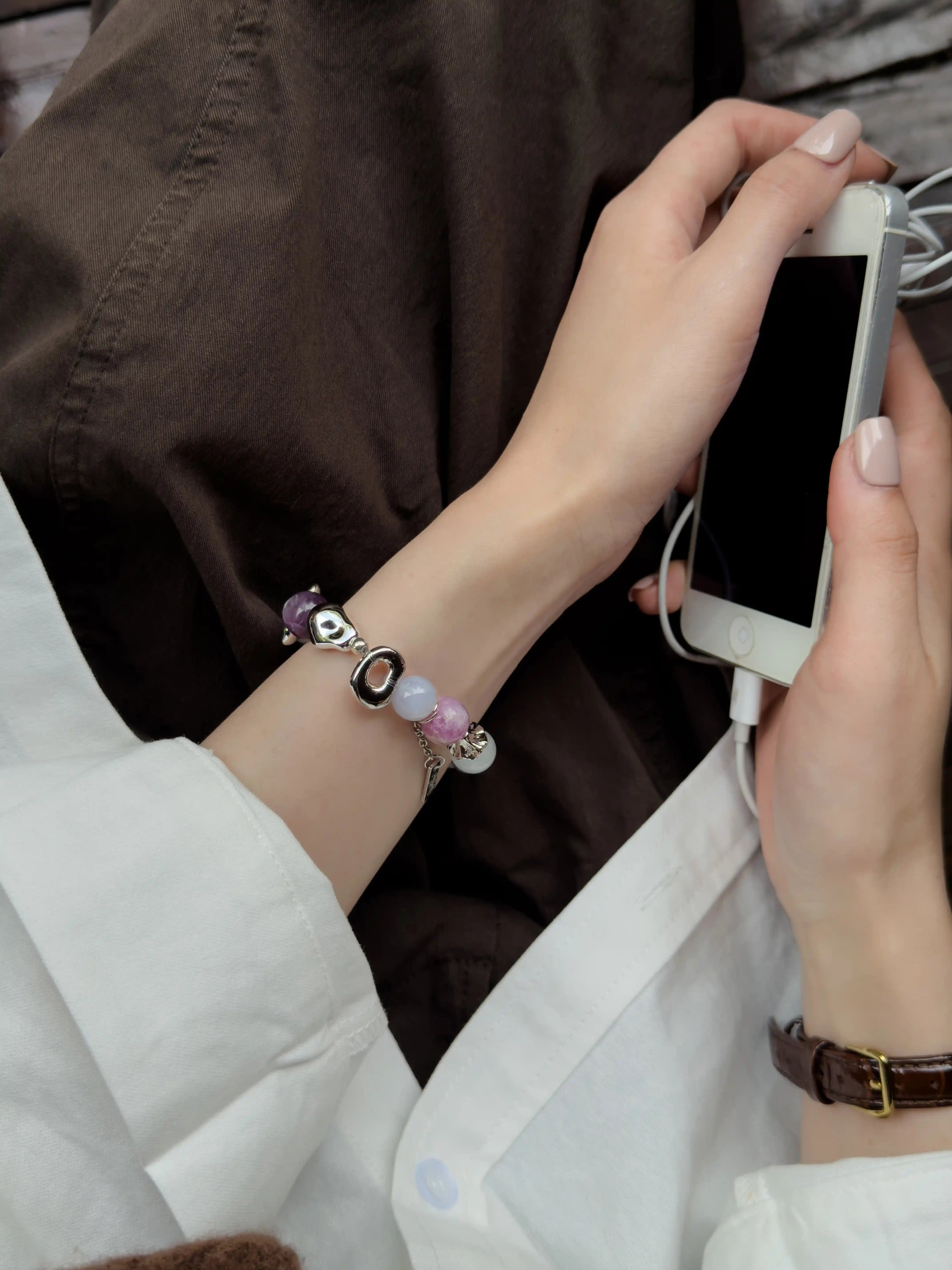 The Stillness | Aquamarine · Blue Agate · Lepidolite