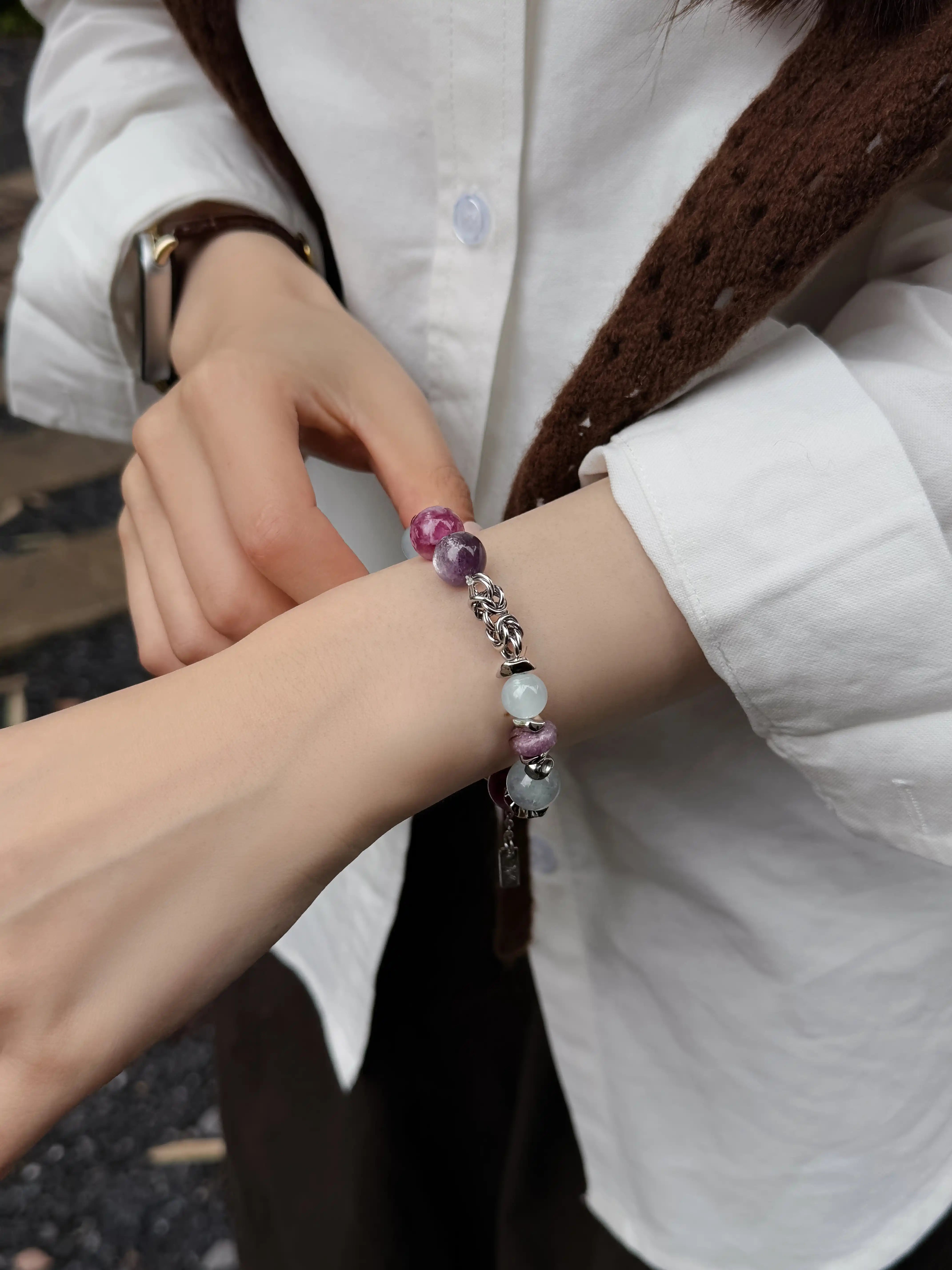 The Stillness | Aquamarine · Blue Agate · Lepidolite