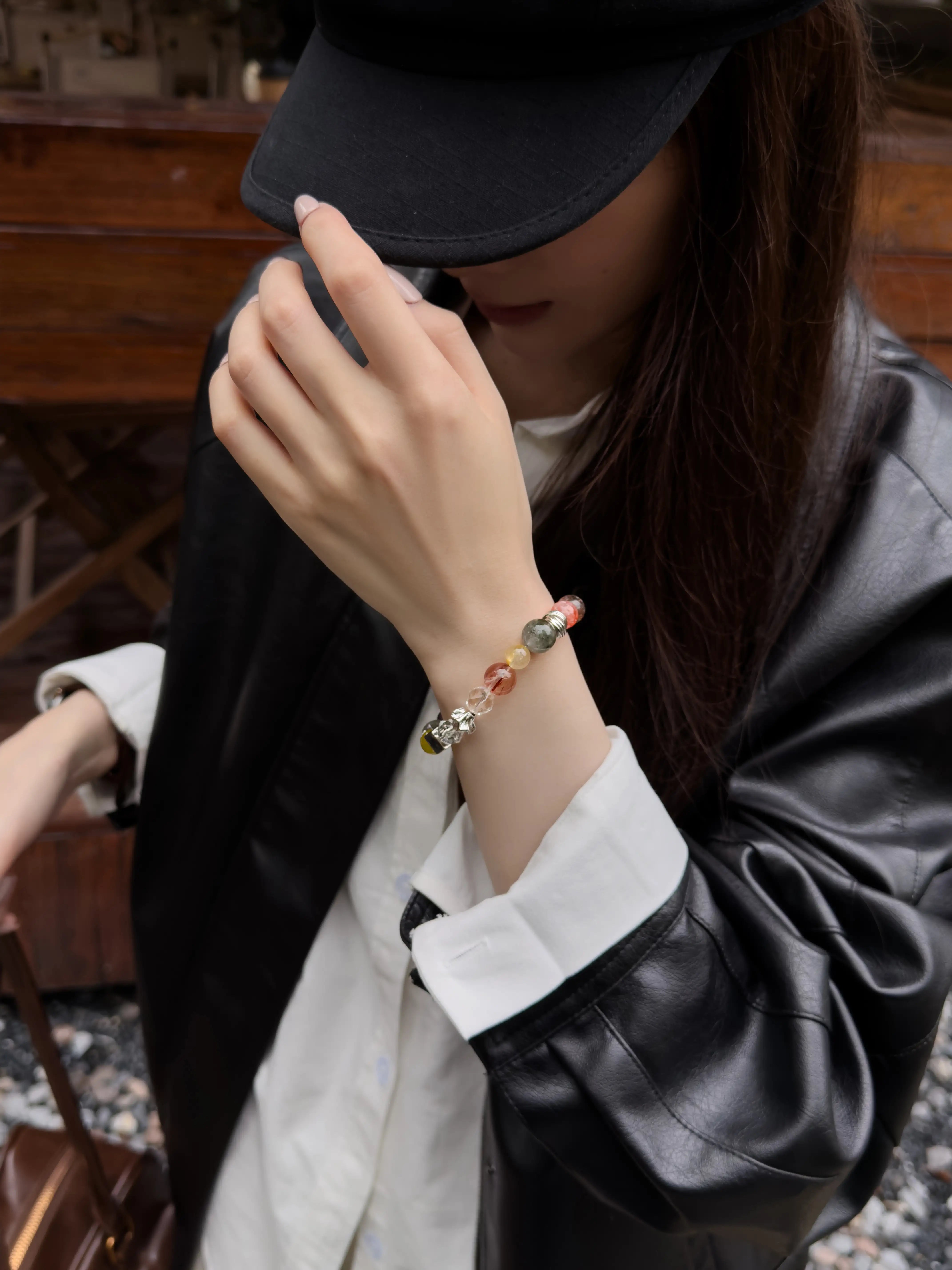 The Trifecta | Green Phantom · Gold Rutilated Quartz · Super Seven