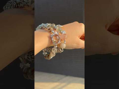 Inner Bloom - Phantom Quartz Double Wrap Bracelet